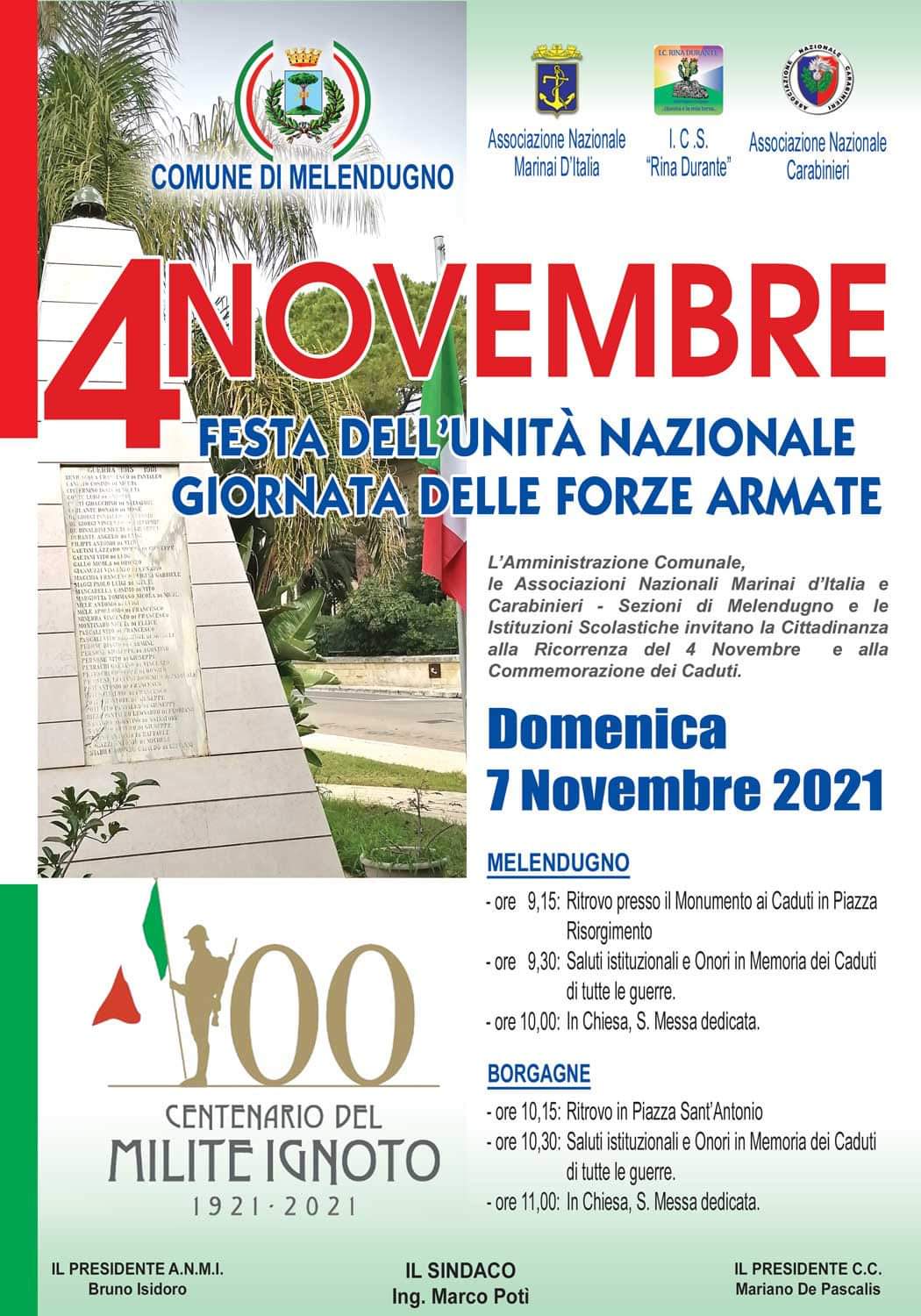 4 novembre celebrazioni