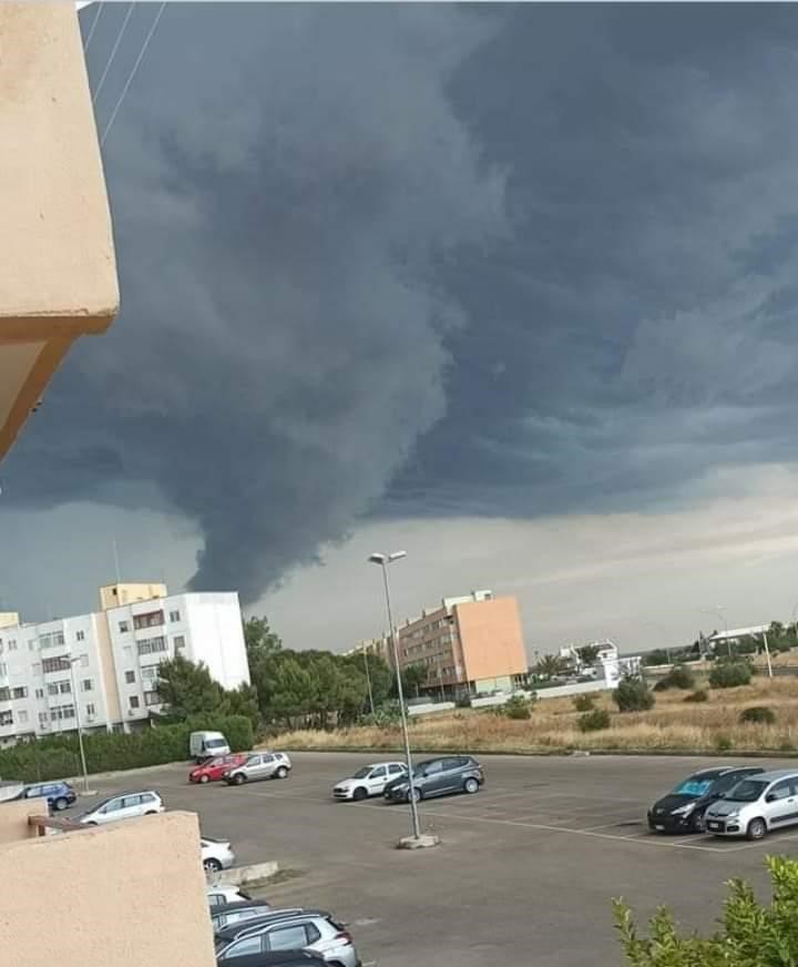 tromba d'aria a melendugno